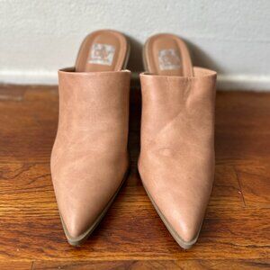 DV Dolce Vita Booties Heeled Mules Tan Brown